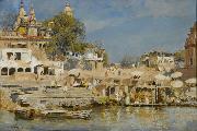 Edwin Lord Weeks Temples and Bathing Ghat at Benares oil painting